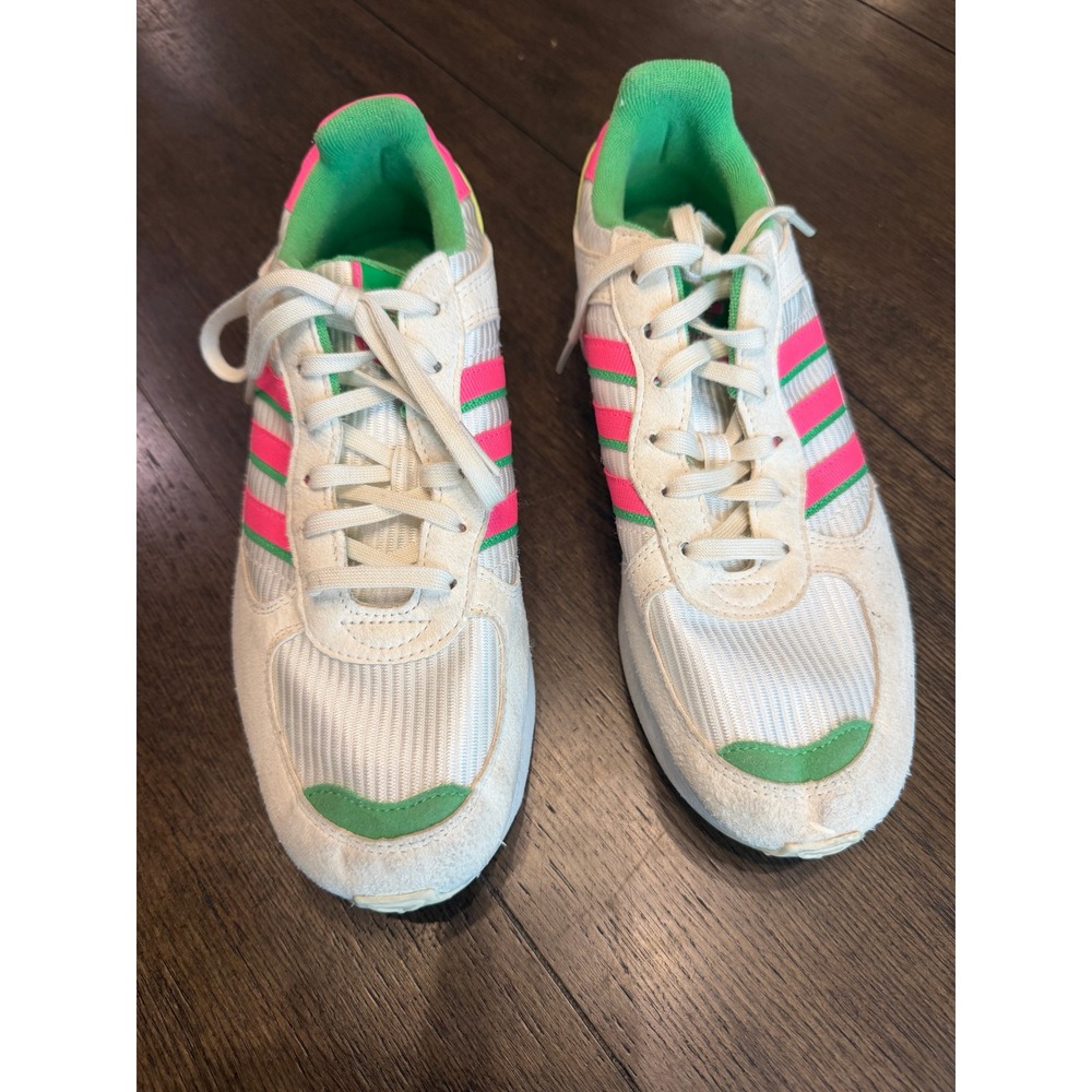 Adidas Originals ZX 700 HD Womens Cream Pink Green Sneakers FX5910 Size 7.5 - Picture 2 of 7